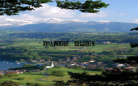 我认真聆听, 受益匪浅