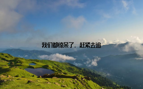 我们都惊呆了, 赶紧去追