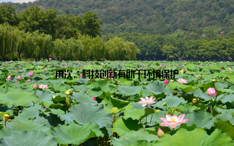 再次, 科技创新有助于环境保护