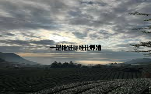 一是推进标准化养殖