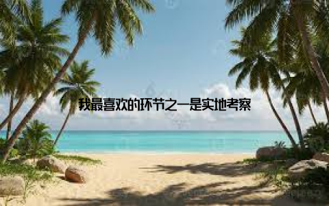 我最喜欢的环节之一是实地考察