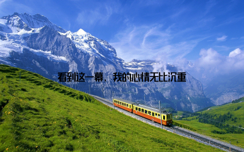 看到这一幕, 我的心情无比沉重