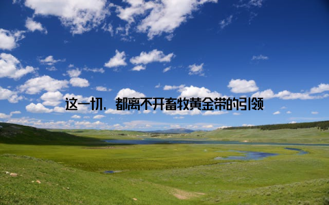 这一切, 都离不开畜牧黄金带的引领