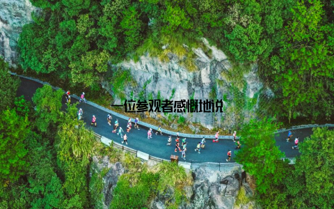 一位参观者感慨地说