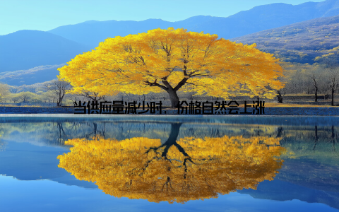 当供应量减少时, 价格自然会上涨