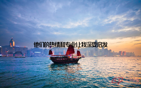 他们的热情和专业让我深受启发