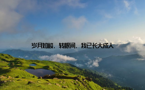 岁月如梭, 转眼间, 我已长大成人