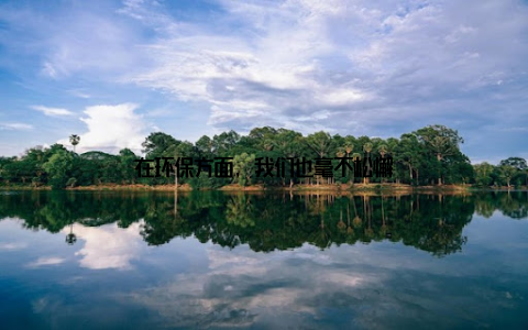 在环保方面, 我们也毫不松懈