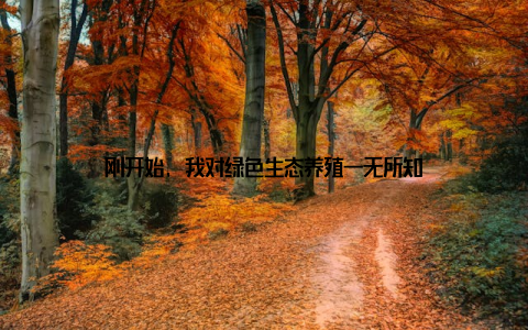 刚开始, 我对绿色生态养殖一无所知