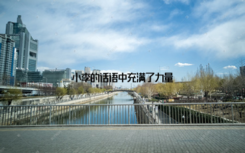 小李的话语中充满了力量