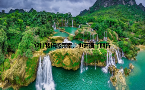 这让我倍感荣幸, 也充满了期待