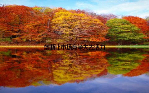 垄断让市场竞争失去活力