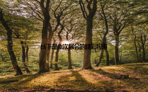 以下是本次展会的精彩报道